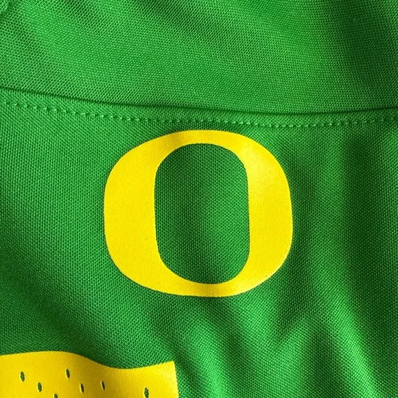 Nike Green and Yellow Men's Jersey - Picture 6 of 7